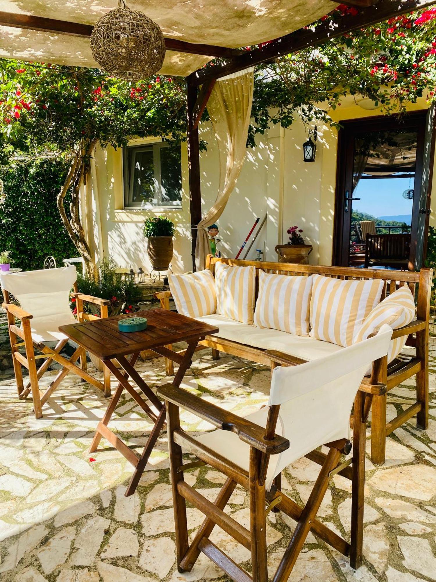 Lorantina Sea View Holiday House In Corfu - Near Barbati Beach Spartylas Luaran gambar